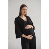 Volná těhotenská halenka černá