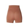 těhotenské legíny krátké hnědé pohled zezadu