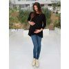 tehotenska bluza cerna bavlnena