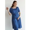 Těhotenské a kojicí šaty modré