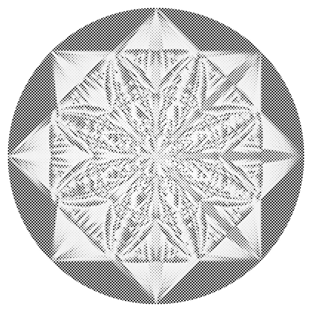 Punktmalerei - Mandala-Stern