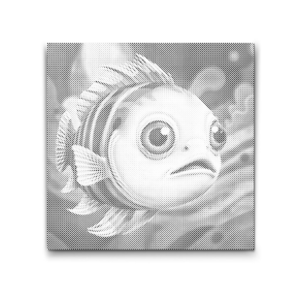 M2_Punktmalerei_-_Fisch_in_Rot-_und_Blautönen