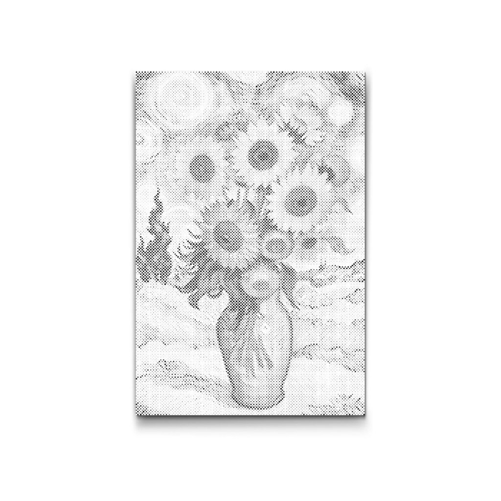 M2_Punktmalerei_-_Sonnenblumen_vor_Sternenhimmel