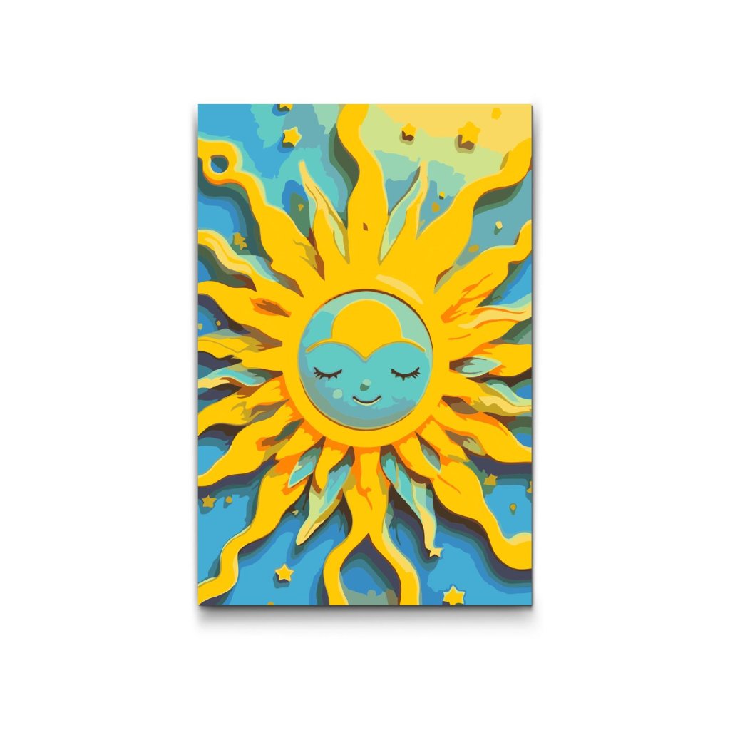M2_Malen_nach_Zahlen_-_Blau-gelbe_Sonne