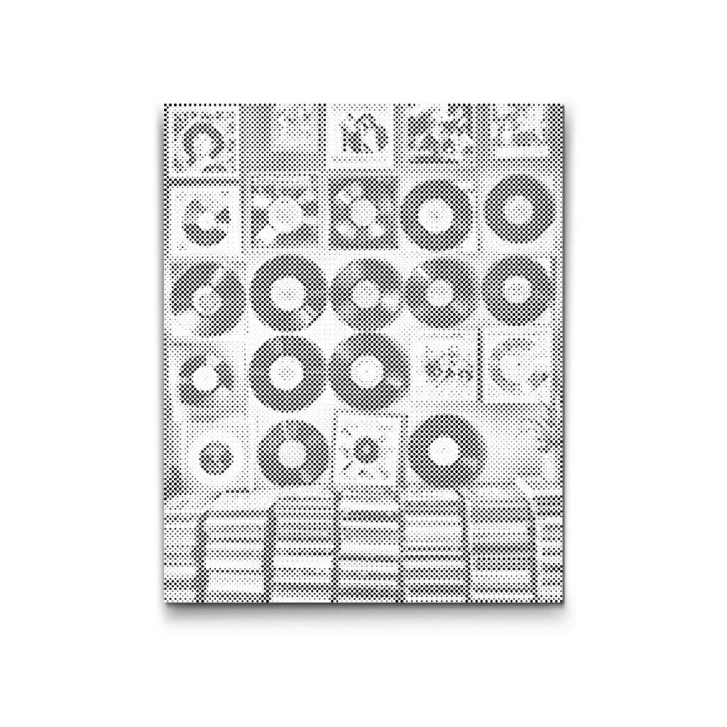M2_Punktmalerei_-_Vinyl-Schallplatten_an_der_Wand