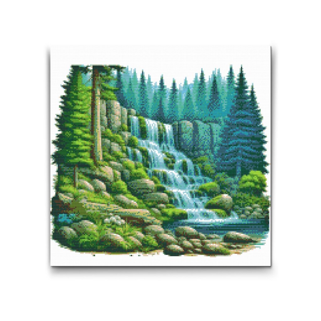 M2_Diamond_painting_-_Wasserfall_in_der_Natur_3