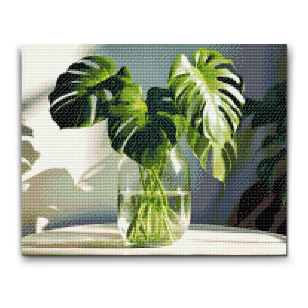 M2_Diamond_painting_-_Monstera_in_einer_Vase
