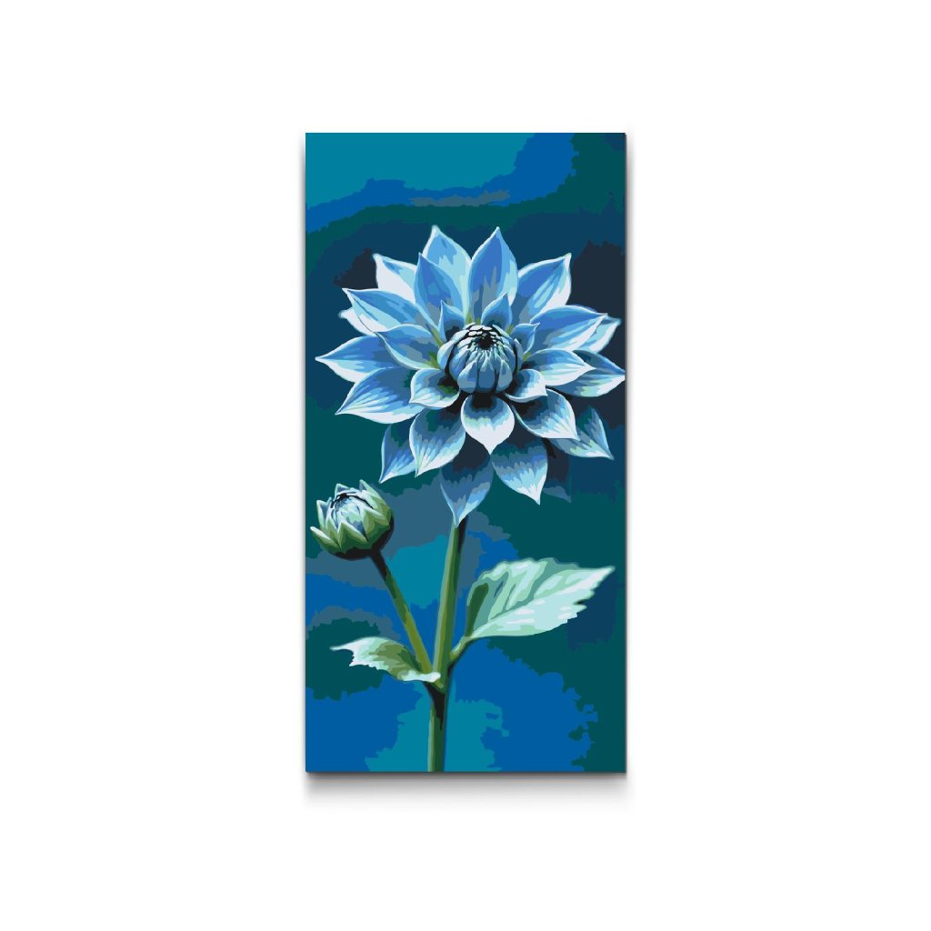M2_Malen_nach_Zahlen_-_Blume_in_Blau