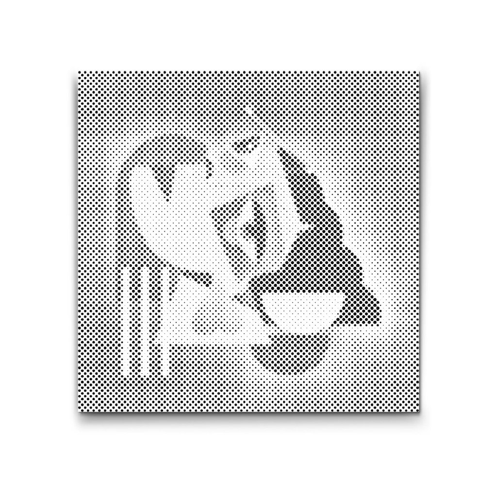 M2_Punktmalerei_-_Illustration_-_Kubistische_Frau