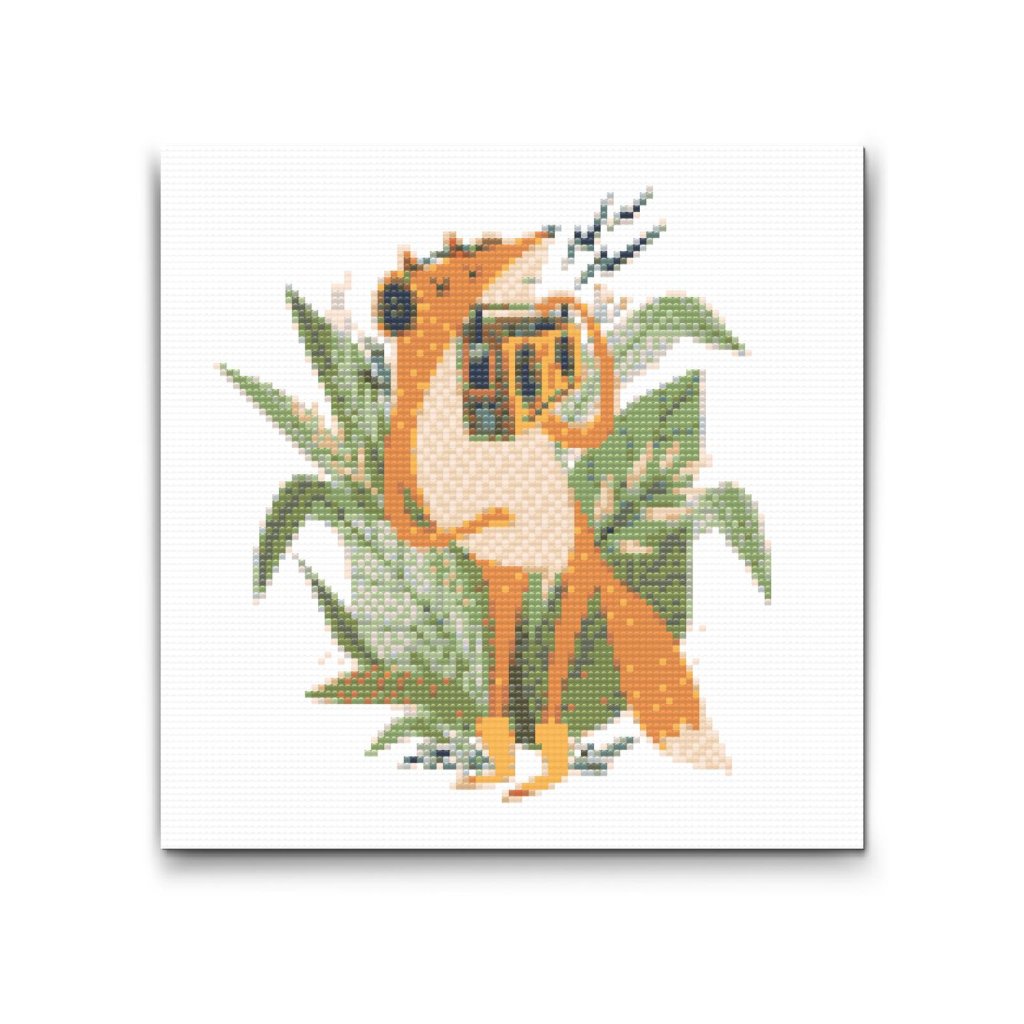M2_Diamond_painting_-_Illustration_-_Fuchs_mit_Radio