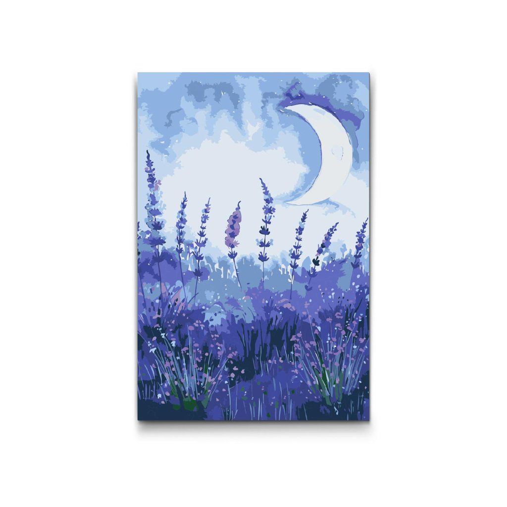 Malen_nach_Zahlen_Lavendelfeld_und_Mond_M2