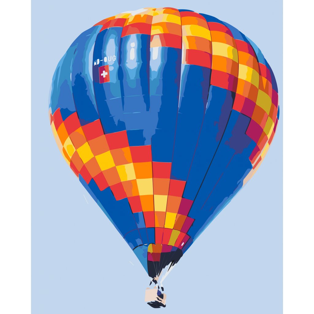 Malen nach Zahlen - Heißluftballon - BildvomFoto.at