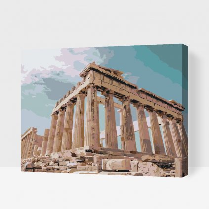 Malen nach Zahlen - Akropolis in Athen