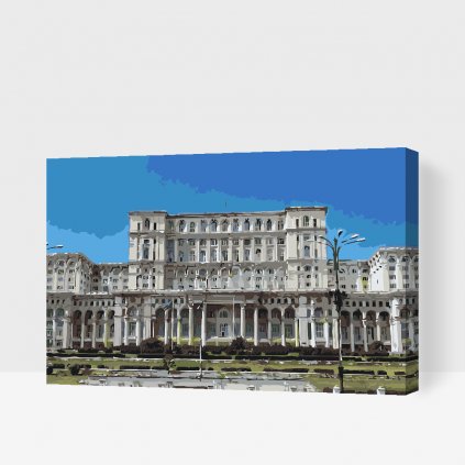 Malen nach Zahlen - Palast des Parlaments, Bukarest