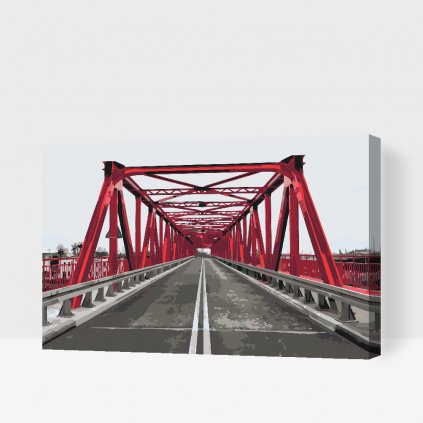 Malen nach Zahlen - Rote Brücke