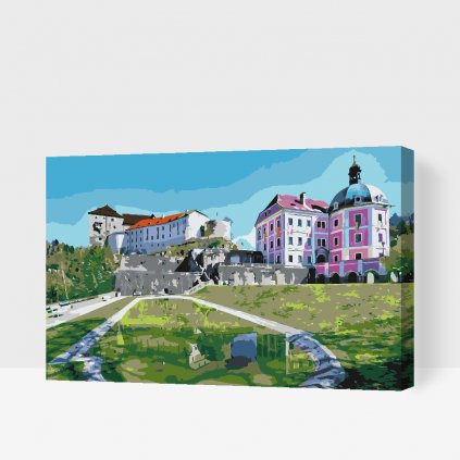 Malen nach Zahlen - Burg und Schloss Bečov nad Teplou