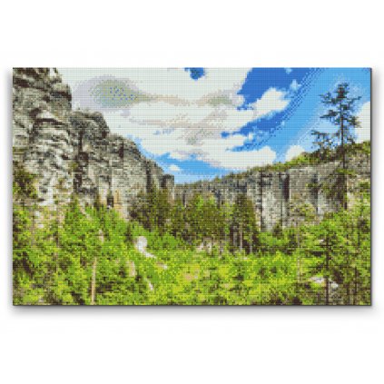 Diamond Painting - Adrspaš-Felsen