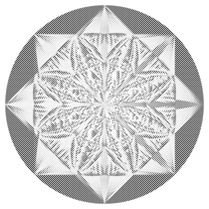 Punktmalerei - Mandala-Stern