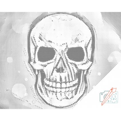 Punktmalerei - Schädel 2