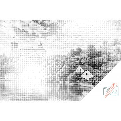 Punktmalerei - Schloss Rozmberk 2