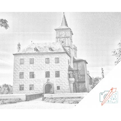 Punktmalerei - Schloss Rozmberk