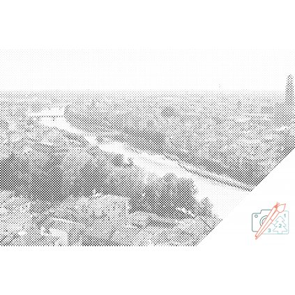 Punktmalerei - Stadtansicht - Verona 2
