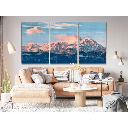 Diamond Painting - Alpen im Schutz der Sonne (3er-Set)