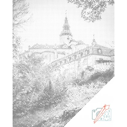 Punktmalerei - Burg und Schloss Frýdlant 2