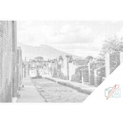 Punktmalerei - Pompeji, Italien