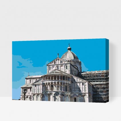 Malen nach Zahlen - Kathedrale Mariä Himmelfahrt in Pisa