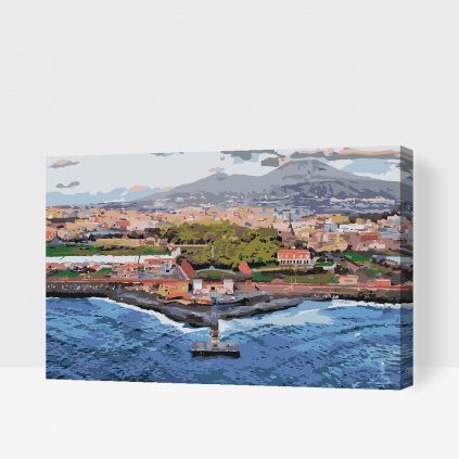 Malen nach Zahlen - Vesuv, Neapel