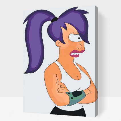 Malen nach Zahlen - Futurama Leela