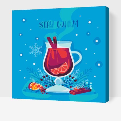 Malen nach Zahlen - Glühwein