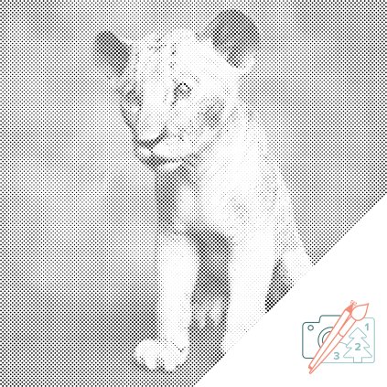 Punktmalerei - Kleiner Simba