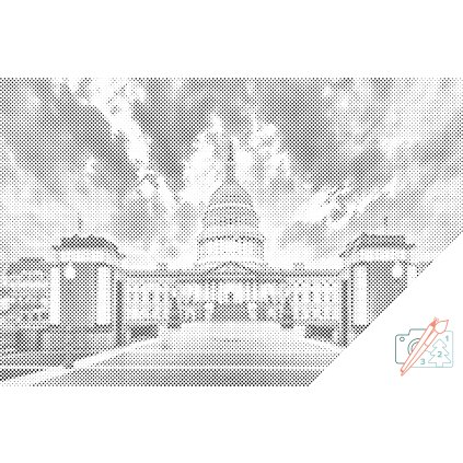 Punktmalerei - Washington DC - Capitol
