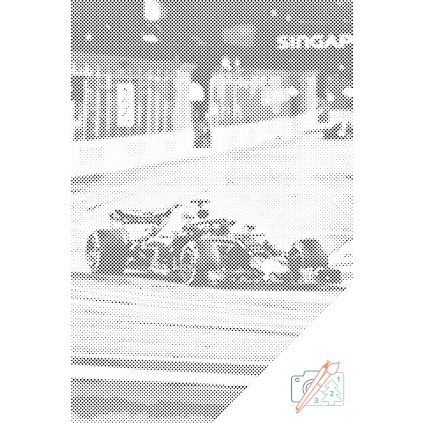Punktmalerei - Monopost Redbull