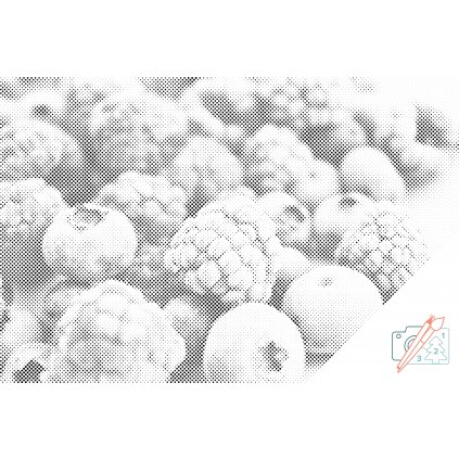 Punktmalerei - Gefrorene Früchte