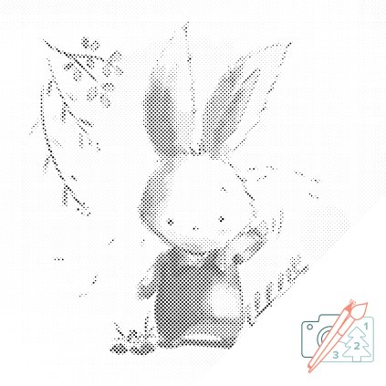 Punktmalerei - Süßer Hase