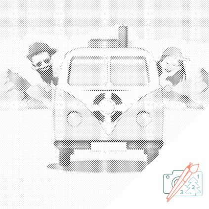 Punktmalerei - Neugierig reisen
