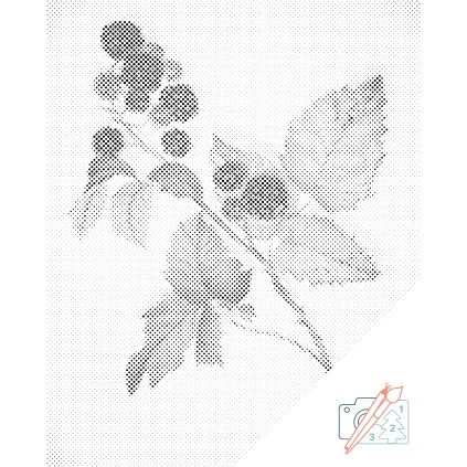 Punktmalerei - Vintage Brombeeren