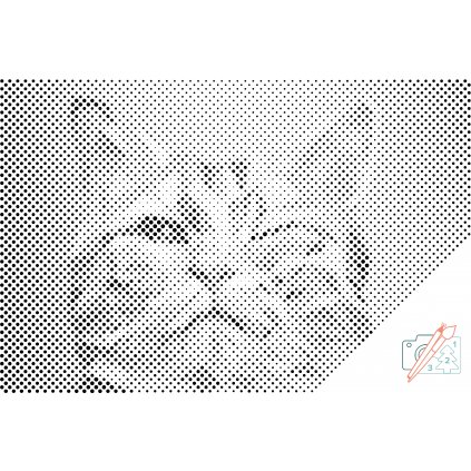 Punktmalerei - Vektor Katze