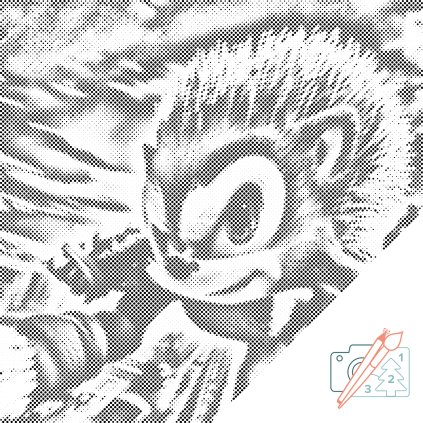 Punktmalerei - Sonic