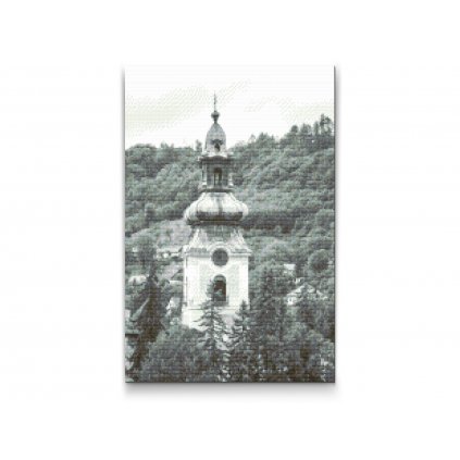Diamond Painting - Kirche Mariä Himmelfahrt in Banská Štiavnica