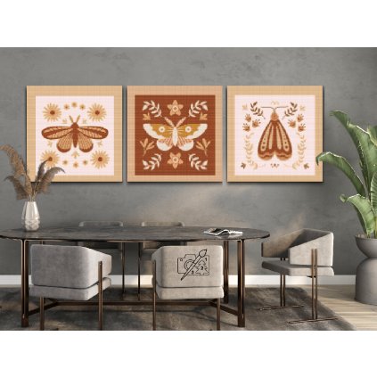 Diamond Painting - Boho Schmetterling (3er-Set)