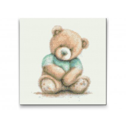 Diamond Painting - Ausgestopfter Teddybär in einem T-Shirt