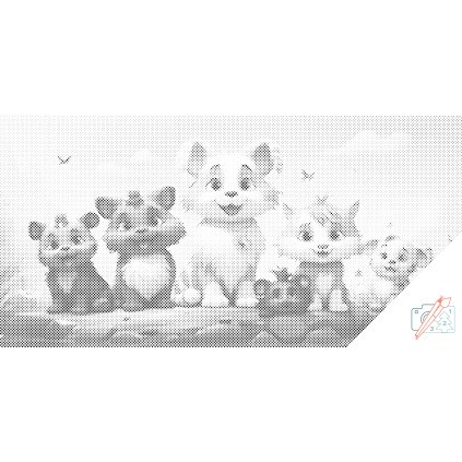 Punktmalerei - Tierparty