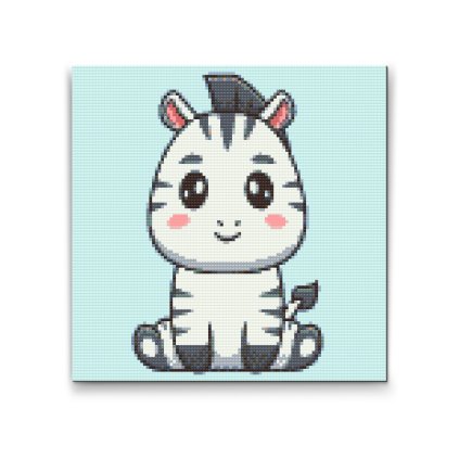 Diamond Painting - Kleines Zebra