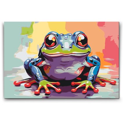 M2_Malen_nach_Zahlen_-_Fröhlicher_Frosch
