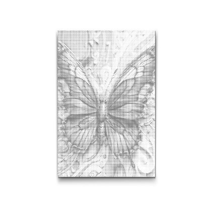 M2_Punktmalerei_-_Schmetterling_in_dunklen_Türkistönen