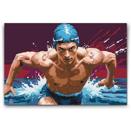 M2_Malen_nach_Zahlen_-_Schwimmer